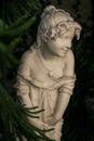 Crimea Vorontsov Palace Closeup Side Girl Sculpture in Park