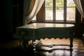 Crimea Vorontsov Palace Interior Grand Piano by Lit Window