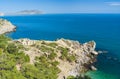 Crimean landscape with Black Sea shore