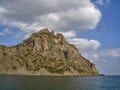 Crimean landscape with Karadag mountains