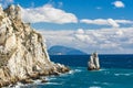 Crimean landscape near Yalta on a Black Sea shore Royalty Free Stock Photo