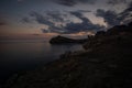 Crimean rocks in the evening