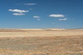 Crimean steppe, sky, grass and clouds Royalty Free Stock Photo