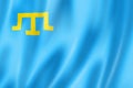 Crimean Tatar people ethnic flag Royalty Free Stock Photo