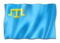 Crimean Tatar people ethnic flag Royalty Free Stock Photo