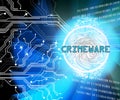 Crimeware Digital Cyber Hack Exploit 2d Illustration Royalty Free Stock Photo