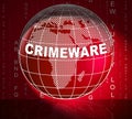 Crimeware Digital Cyber Hack Exploit 3d Illustration