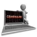 Crimeware Digital Cyber Hack Exploit 3d Rendering Royalty Free Stock Photo