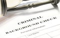 Criminal background check Royalty Free Stock Photo