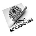 Criminal Background Check Royalty Free Stock Photo