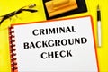 Criminal background check. Criminal record Ã¢â¬â the legal status of a citizen who was found guilty by the court of committing a