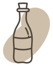 Criminal fire bottle, icon