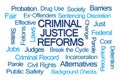 Criminal Justice Reforms Word Cloud