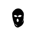 Criminal mask and Bandit icon, logo vector design