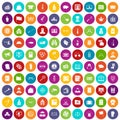 100 criminal offence icons set color