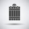 Criminal Peeping From Fence Icon