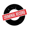 Criminal Record rubber stamp