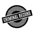 Criminal Record rubber stamp