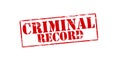 Criminal record Royalty Free Stock Photo