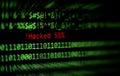 Criminals internet activity or cyber thief security hacking concept