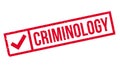 Criminology rubber stamp