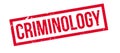 Criminology rubber stamp