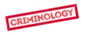 Criminology rubber stamp