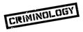 Criminology rubber stamp