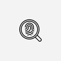 Criminology vector icon sign symbol