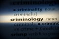 Criminology Royalty Free Stock Photo