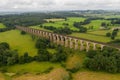 The Crimple Valley railway viaduct in North Yorkshire, UK Royalty Free Stock Photo