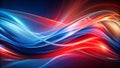 Crimson and Azure in a Fluid Dance: A Dynamic Abstract Expression Generative AI