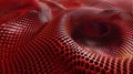 Crimson Cascade: Fractal Ferrofluidal Grid