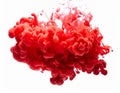 Crimson Cloud - Abstract Red Ink in Water Royalty Free Stock Photo