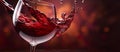 Crimson Dance: The Intense Red of the Wine Paints a Moment of Pure Luxury...The Red Wine Flows Gracefully, Creating a Fascinating