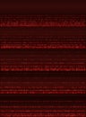 Crimson Data Monolith - Vertical Cybersecurity Breach and Red Binary Surveillance Stream Royalty Free Stock Photo