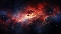 Crimson Nebula: A Mesmerizing Cosmic Dance in the Depth of Space