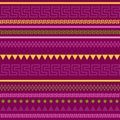 Crimson pattern with Greek meander elements