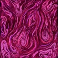 Crimson, purple and pink swirls. Imitation of stone texture. Abstract stone background.