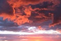 Crimson sky Royalty Free Stock Photo