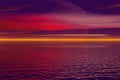 Crimson skys Royalty Free Stock Photo
