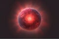 Crimson Sun Dark Ruby to Pale Peach Gradient Background