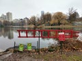 Horizontal ice rescue ladder in NYC