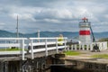 Crinan canal gates, Scotland Royalty Free Stock Photo