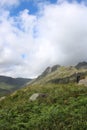 Pike of Stickle and Gimmer Crag from Side Pike. Royalty Free Stock Photo