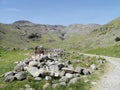 Crinkle Crags from Oxendale, Great Langdale Royalty Free Stock Photo