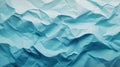 Crinkled blue paper creates an interesting textured surface, ideal for design projects Royalty Free Stock Photo