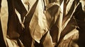 Crinkled brown paper backdrop, studio lighting, texture, design Royalty Free Stock Photo