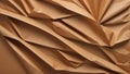 Crinkled brown paper background