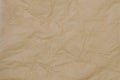 Crinkled brown paper background